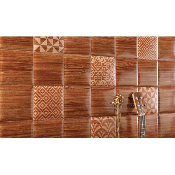 Coffee Clay Indoor Wall Tiles 152x152mm White Body