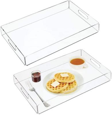 White Extra Large Acrylic Serving Tray Bree Madden Ponto Waves Deny Designs