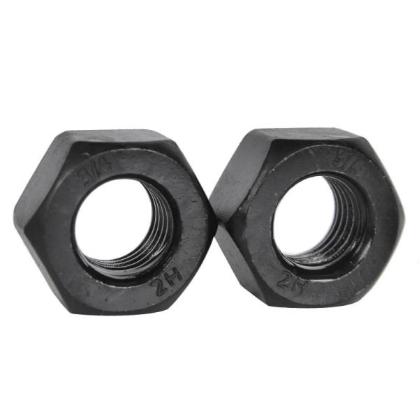 ISO9001 Certified A194-2H Blackened Thickened Nut for High Strength and M2-M30 Sizes