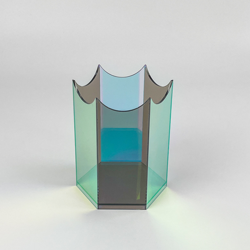Custom Acrylic Bright Color Desktop Storage Display Organizer Creative Simplicity Pen Holder and Storage Box for Office Use