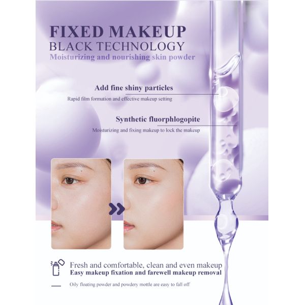 Custom  Anti Sweat Mist Oil Control Glitter Long-lasting Waterproof Makeup Setting Spray Makeup Private Label