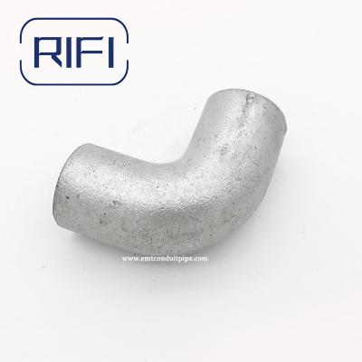 Ferro maleável Solid Cotovelo galvanizado a quente Compatibilidade com tubos de conduta GI