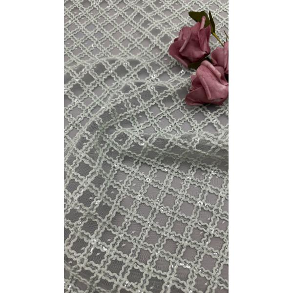 Broderie en feuilles et en plaquettes Durable et élégant Luxe tricot Broderie en tissu dentelle en tissu Mariage anniversaire Occasions Tissu en plaquette en paille