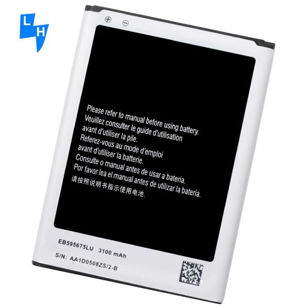 Batería recargable de teléfono móvil de 3100mAh EB595675LU para Samsung Note2 G800F N7100 N7102 N719 N7108 N7108D