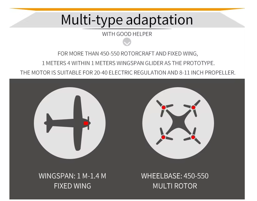 Sunnysky X3120 Kv1100  Brushless Motor For Rc Helicopter Airplane