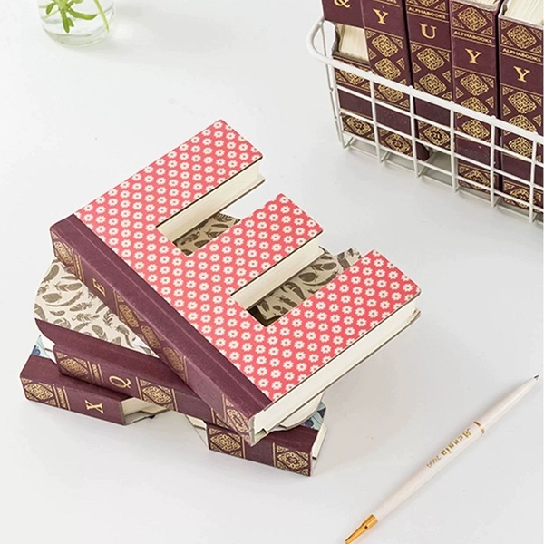 Alphabet Shaped Die-Cut Hardcover Notebook And Notepad For Creative Stationery