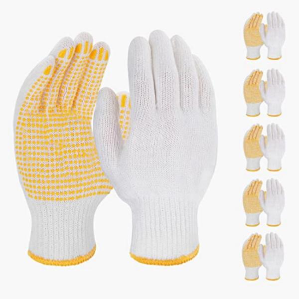 L XL XXL Wear Resistant Non Slip Lightweight Safety Work Gloves Hand Cotton Gloves