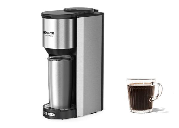 Automatic Water Tank Grind Brew Coffee Makers Stainless Steel / Ceramic