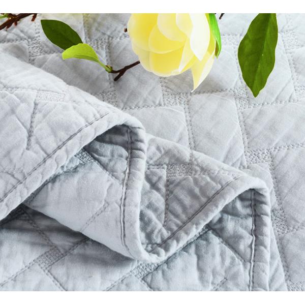 Home 3pcs Twin Size Bedding Sets  Geometric Pattern 100% Cotton Embroidered