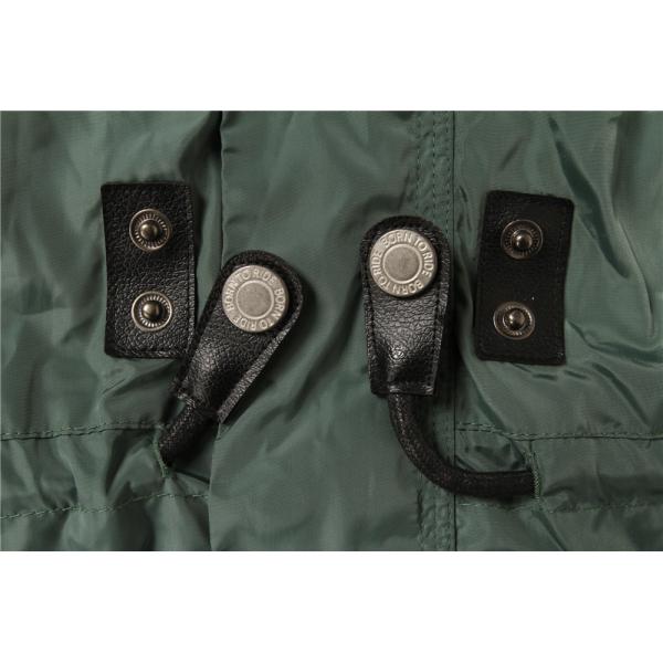 Lightweight Olive Green Polyester Childrens Parka Coats For Winter