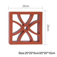A terracota decorativa do jardim de Jali telha o bloco 200mm interno feito a mão da parede
