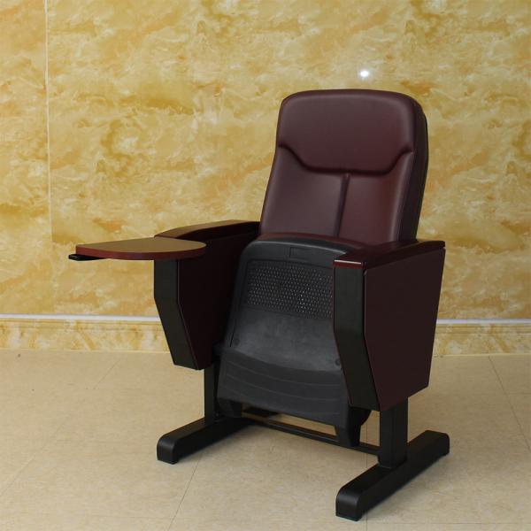 Folding Auditorium Cinema Hall Chairs Anti Fouling Sturdy Skin Friendly