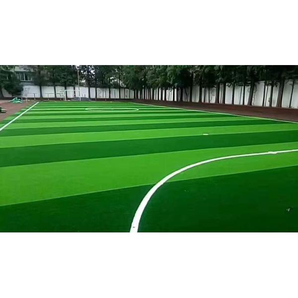 High Dtex Football Synthetic Grass S Shape Strong With UV Protection