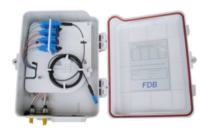 OEM Size 16 Core Fiber Termination Box Wall Mount For FTTH / CATV Networks