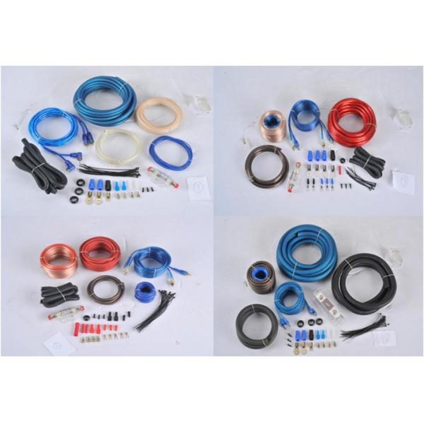 OEM Blister Gift box Packgae 8 GA Car Audio Amplifier Wire  Kit with 60A AGU Gold Fuse Holder