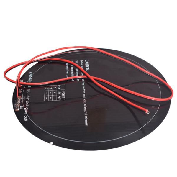 MK3 Aluminum Substrate 3D Printer Heatbed 240mm Round With Welding Wire