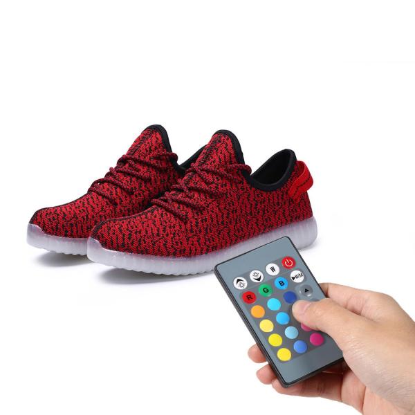 Night Jogging Remote Control LED Shoes Running Light Up Sneakers For Men