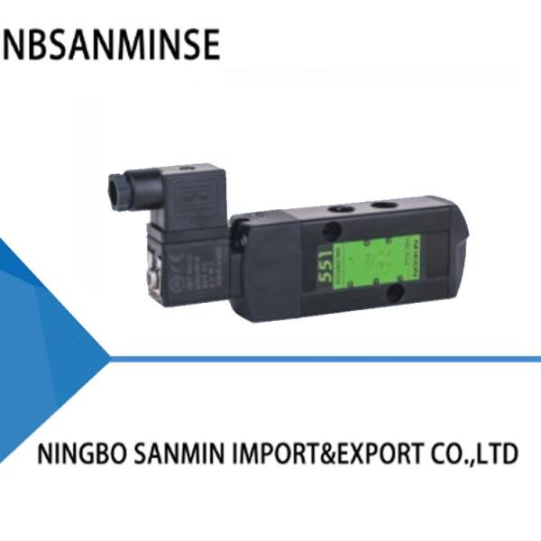 Vanne électromagnétique pneumatique imperméable simple de la vanne électromagnétique de bobine de SANMIN 0.2-1.0Mpa NBR+PUR 60°C IP65