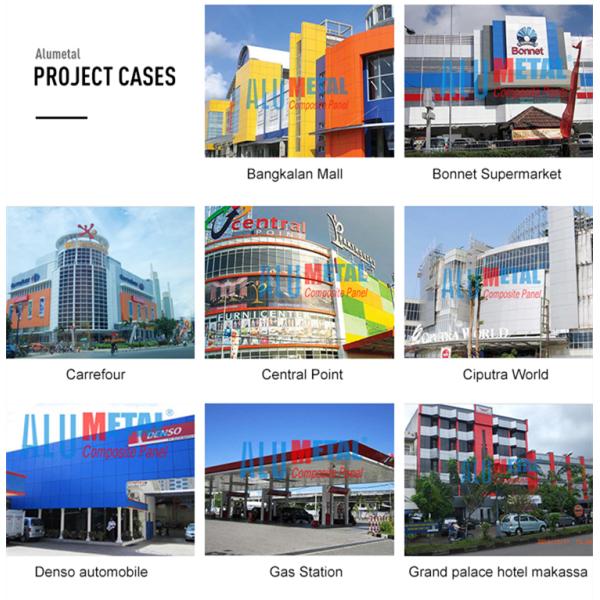 Alumetal почистило стены ACP строительных материалов цвет щеткой внутренней декоративный обшивая панелями штейновый