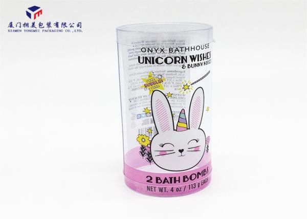 Easily Assembled Plastic Cylinder Box , 0.25MM Plastic Gift Packaging