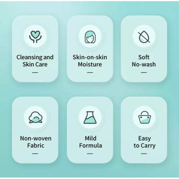 Nontoxic Odorless Facial Makeup Wipes , Hypoallergenic Travel Size Wet Wipes