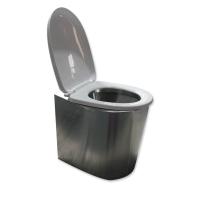 Acier inoxydable ferroviaire Marine Toilet Wire Drawing des intérieurs 3000ml de chariot de solides solubles 304