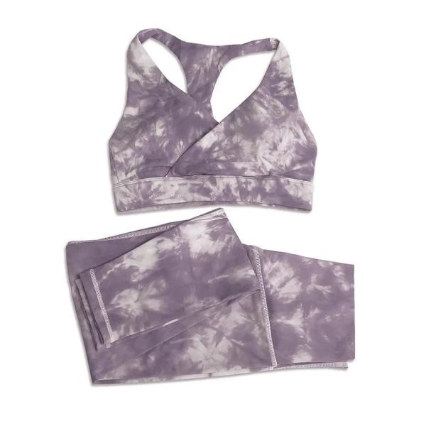                  Custom Logo 5 Pieces Yoga Set Tie Dye Sports Bra and Legging Set Workout Yoga Fitness Wear Sets for Women             