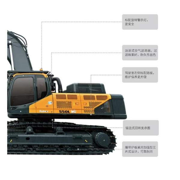 Мощный и прочный Новый экскаватор Hyundai R505L доступен