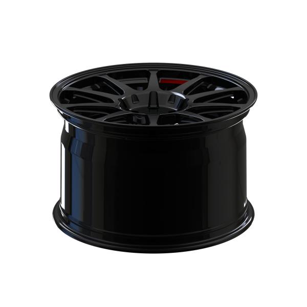 Чернота лоска Audi R8 2 части красной спицы выковала дюймы колес алюминиевые 18-22