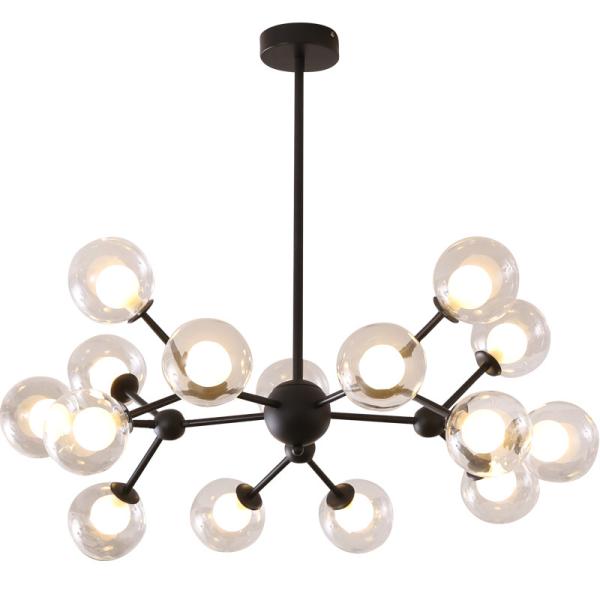 Modern Black Gold Basic Glass Pendant Light For Foyer Bedroom Kitchen Pendant Lamp