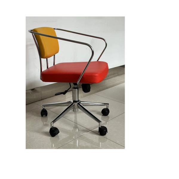 Centre Tilt Ergonomic Home Office Chairs Leatherette Swivel Chair