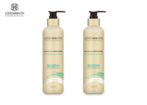 A queratina fresca da hortelã sulfata o controle oleoso do ingrediente natural livre do champô do cabelo