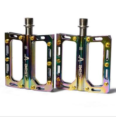 Bicycle Pedal Electro-chromed Big Platform Superlight  YMPD-10To CNC alloy Pedal 6 Sealed Bearings