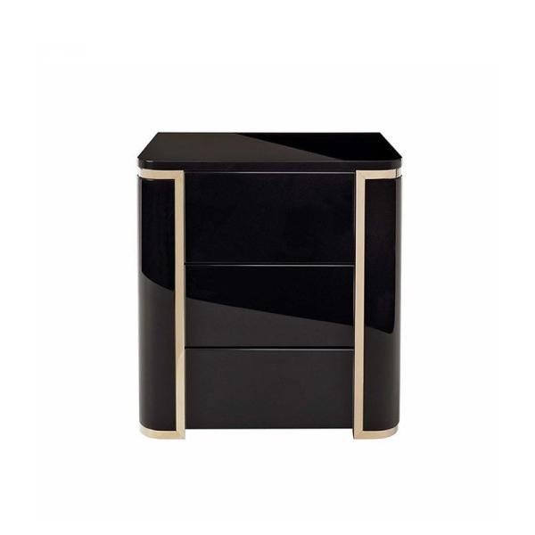 Quarto lateral contemporâneo 450mm moderno ornamentado da tabela de Nightstand 0.55m da gaveta
