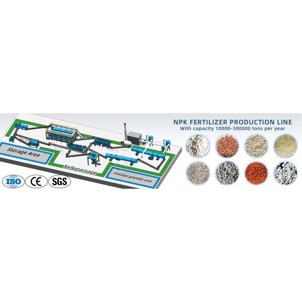 NPK Fertilizer Production Line By Extrusion Granulation With Roller Press Granulator