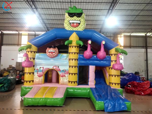 Custom Alliance Unicorn Inflatable Bouncy Castle PVC Tropical Jumping Castle