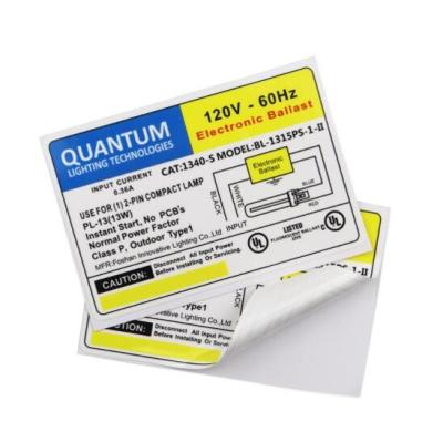 Printing Matte Silver Sticker PET Aluminium Foil Labels With Dump Film
