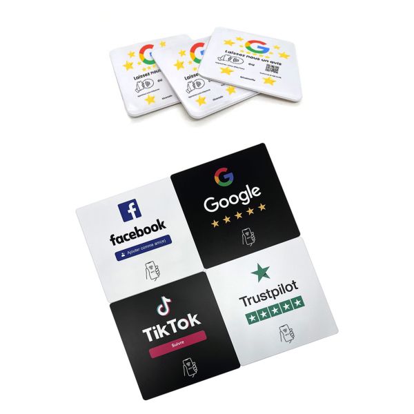 High Quality Customize Printing Epoxy NFC Card Google Reviews Card