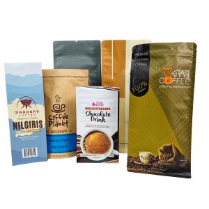 Custom Stand Up Zipper Coffee Bean Bag with Valve