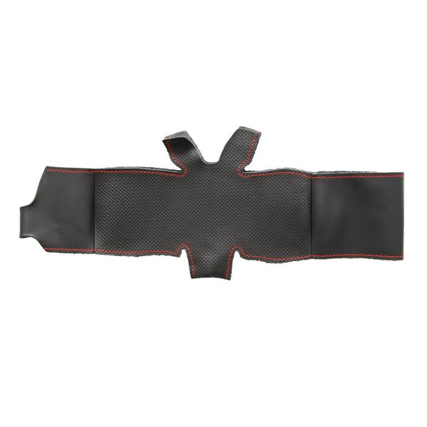 100% Fit Hand Stitched Artificial Leather Steering Wheel Wrap Cover for Kia K5 Optima 2014 2015