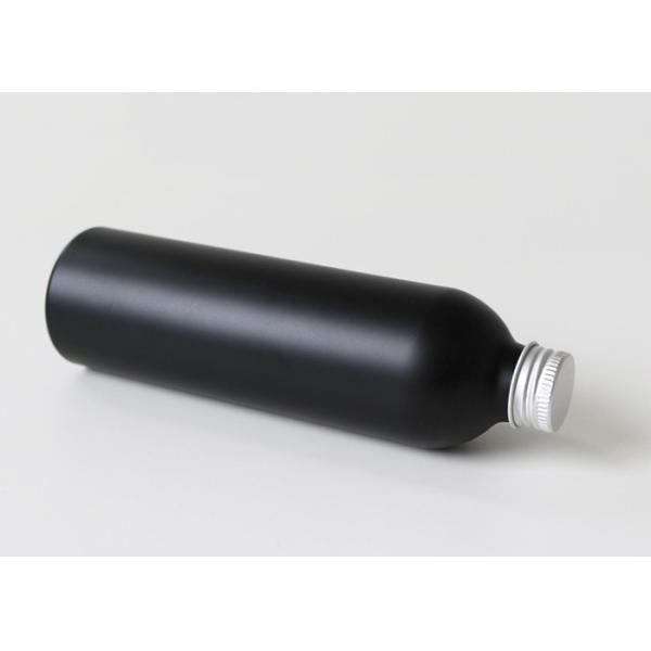 Black Aluminum 100ml Custom Cosmetic Bottles For Hair Wax Lotion