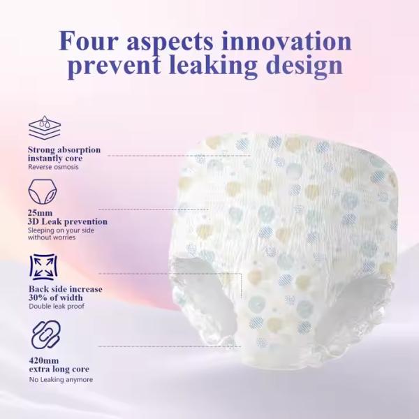 Culottes menstruelles super absorbantes en coton, culottes jetables pour flux abondant, respirantes, confortables, serviette hygiénique pour le quotidien