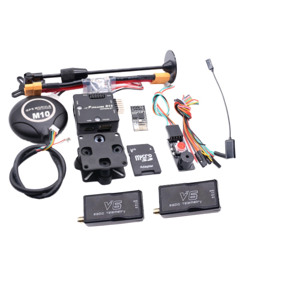 Pix R15 Autopilot PX4 Flight Controller M8N/M9N/M10 GPS Radio Telemetry V6 Racing Drone Parts Plastic Material Remote Drone