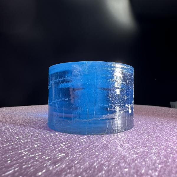 Lab Grown Synthetic Aquamarine Al2O3 Sapphire Single Crystal Gemstone Material