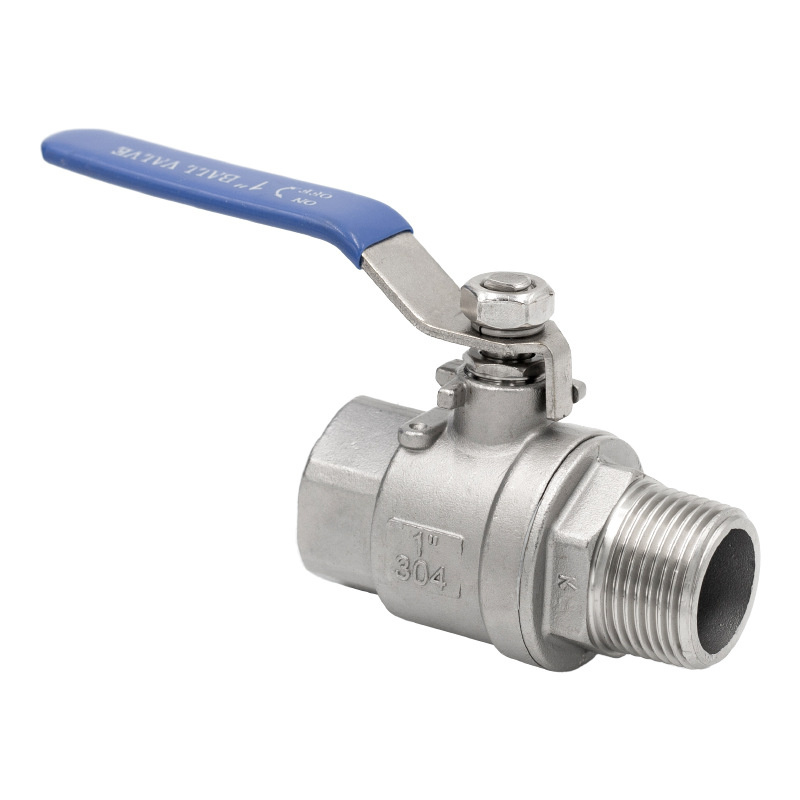 SS304/SS316 Stainless Steel 2PC Full Port Ball Valve BSP/NPT Thread High Pressure Ball Valve