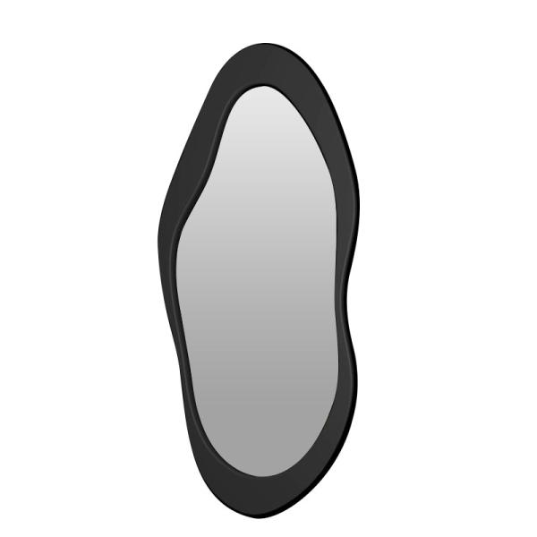 60x160cm Wooden Frame Freestanding Floor Mirror Black White