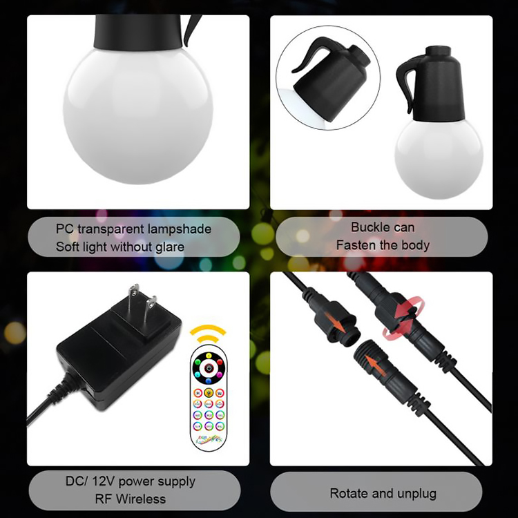Multicolor симфонизм праздника RGB освещает раковину IP65 ПК для на открытом воздухе партии