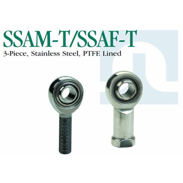 Les embouts à rotule PTFE d'acier inoxydable de 3 morceaux ont rayé SSAM - T