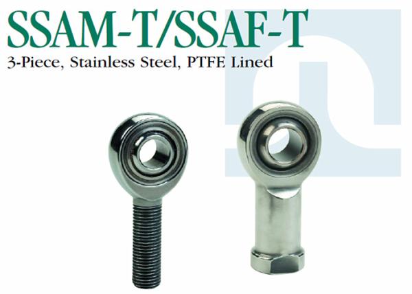 As extremidades de Rod de aço inoxidável PTFE de 3 partes alinharam SSAM - T/SSAF - precisão de T