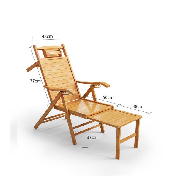 Lightweight Outdoor Beach Recliner Folding Sun Lounge Chair with Modern Design Style